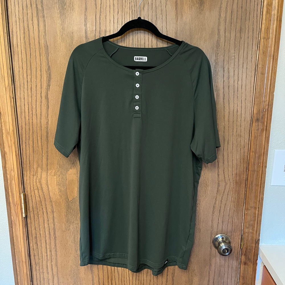 Men’s Barbell Apparel Short Sleeve Henley